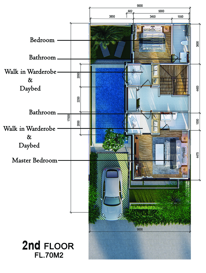 Detail Denah Villa Bali Nomer 6