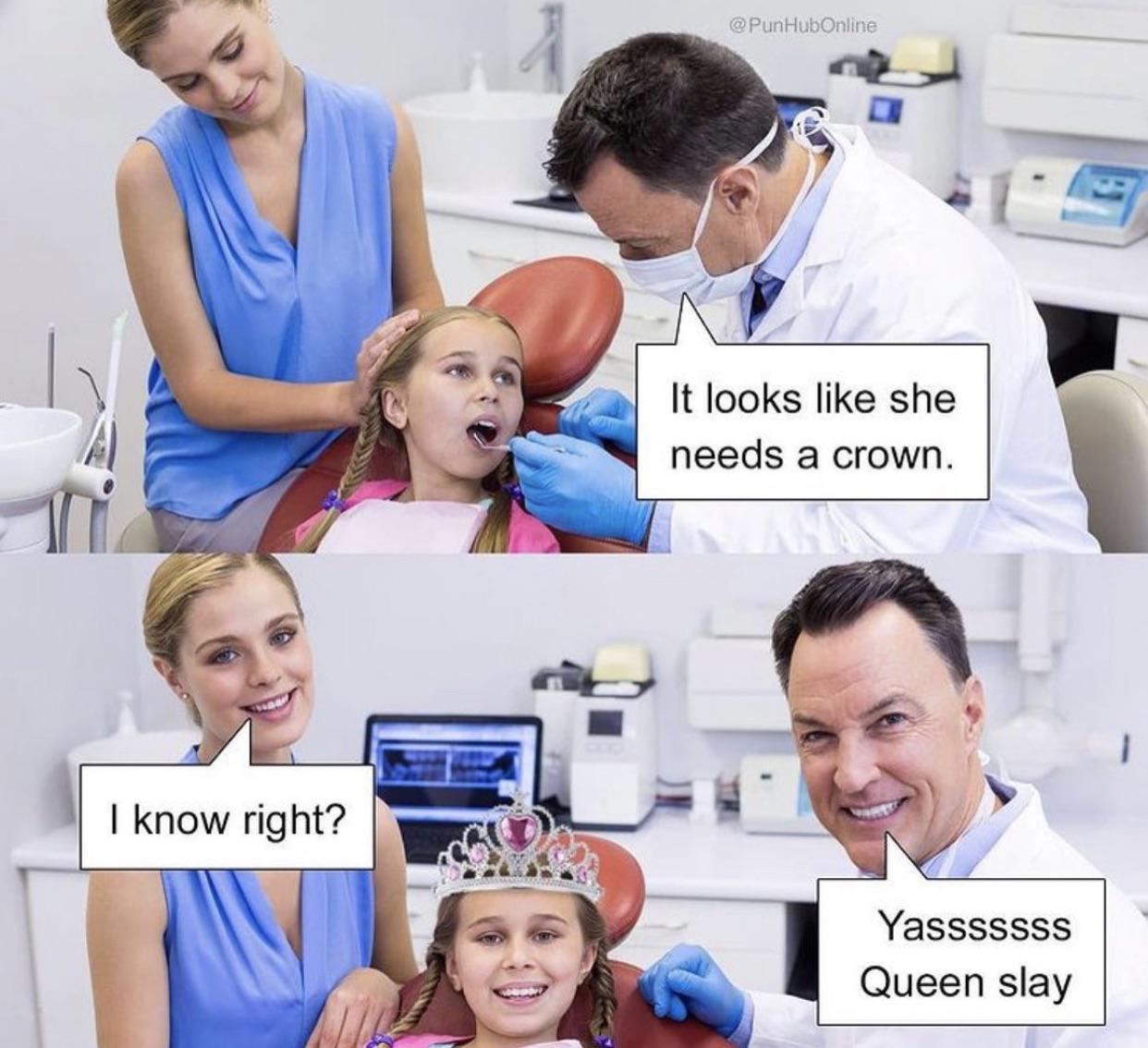Detail Dentist Meme Crown Nomer 21