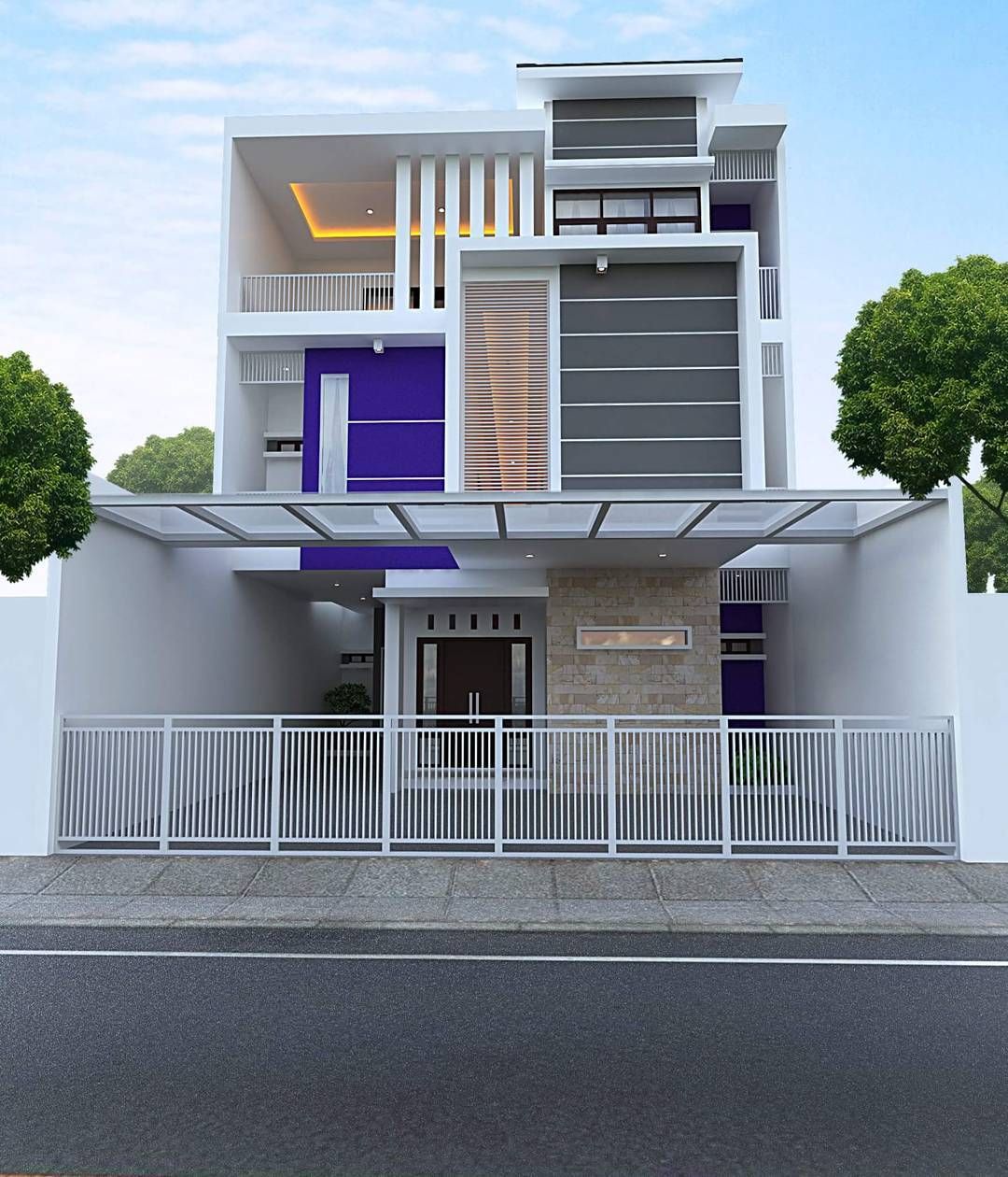 Depan Rumah Minimalis 2 Lantai - KibrisPDR