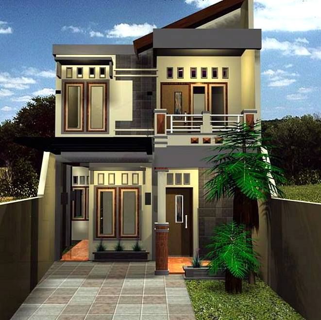 Detail Depan Rumah Minimalis 2 Lantai Nomer 2