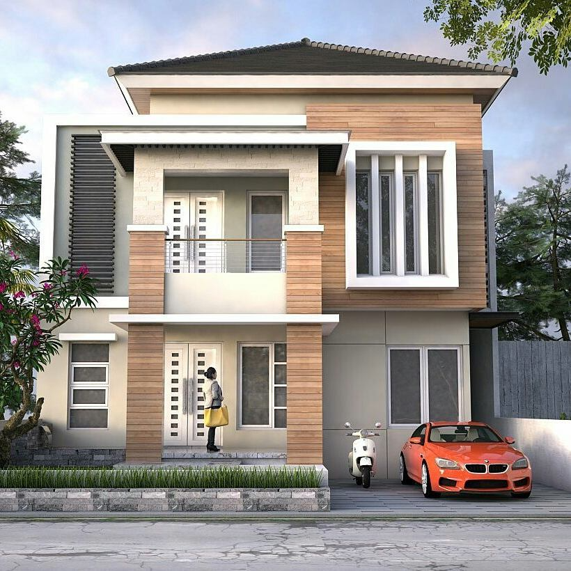 Detail Depan Rumah Minimalis 2 Lantai Nomer 10