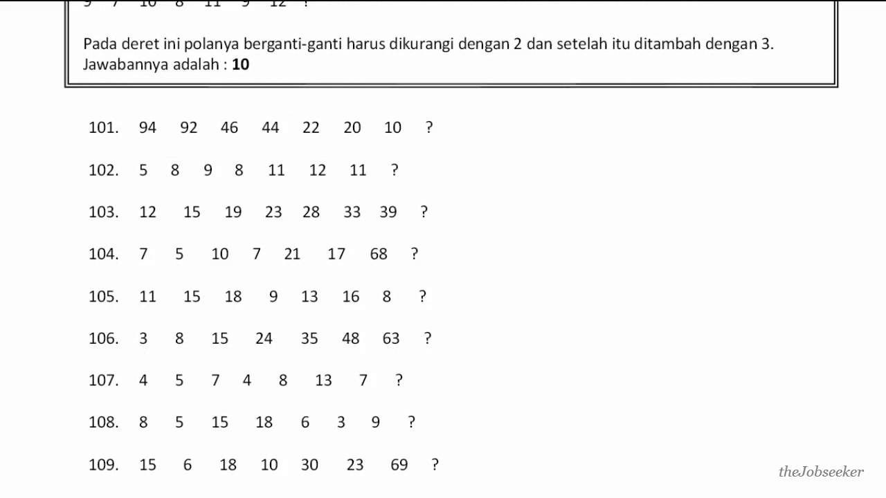 Detail Deret Gambar Psikotes Soal Ui Nomer 9