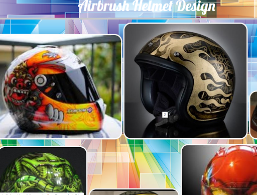 Detail Desain Airbrush Helm Nomer 52