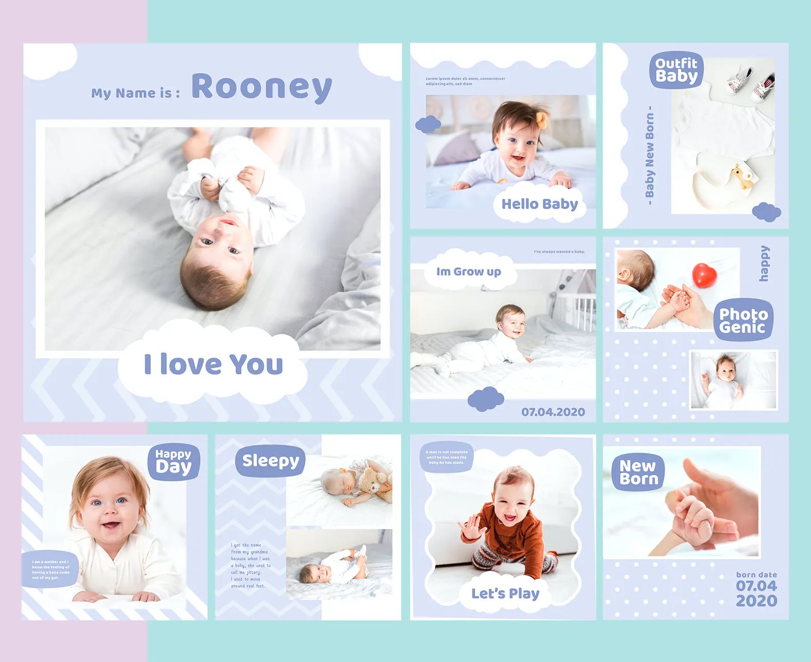 Detail Desain Album Foto Bayi Nomer 12