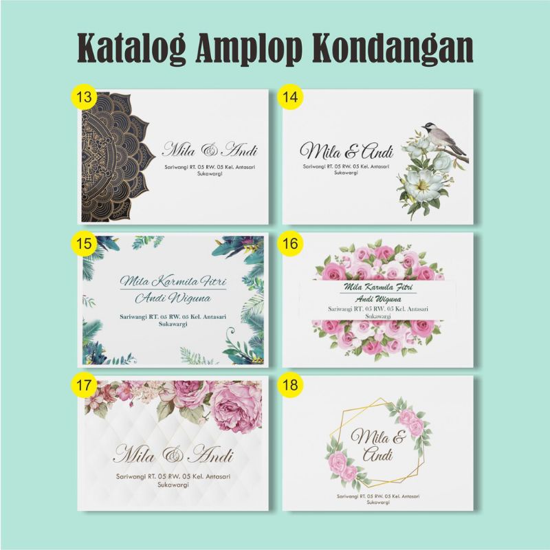 Detail Desain Amplop Kondangan Cdr Nomer 38