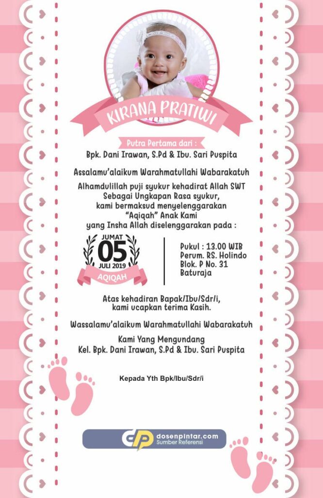 Detail Desain Aqiqah Psd Nomer 31