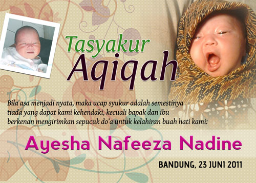 Detail Desain Aqiqah Psd Nomer 32