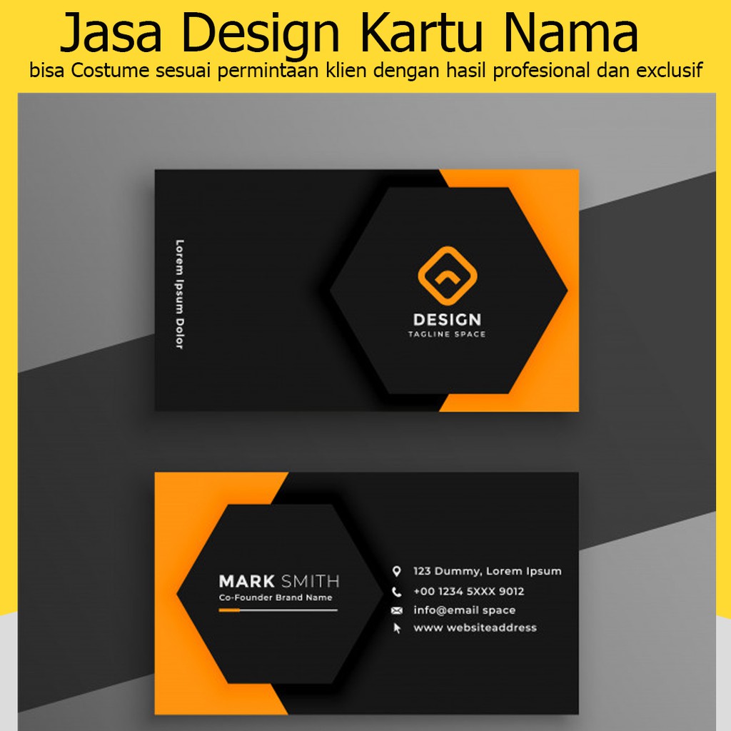 Detail Desain Background Kartu Nama Nomer 12