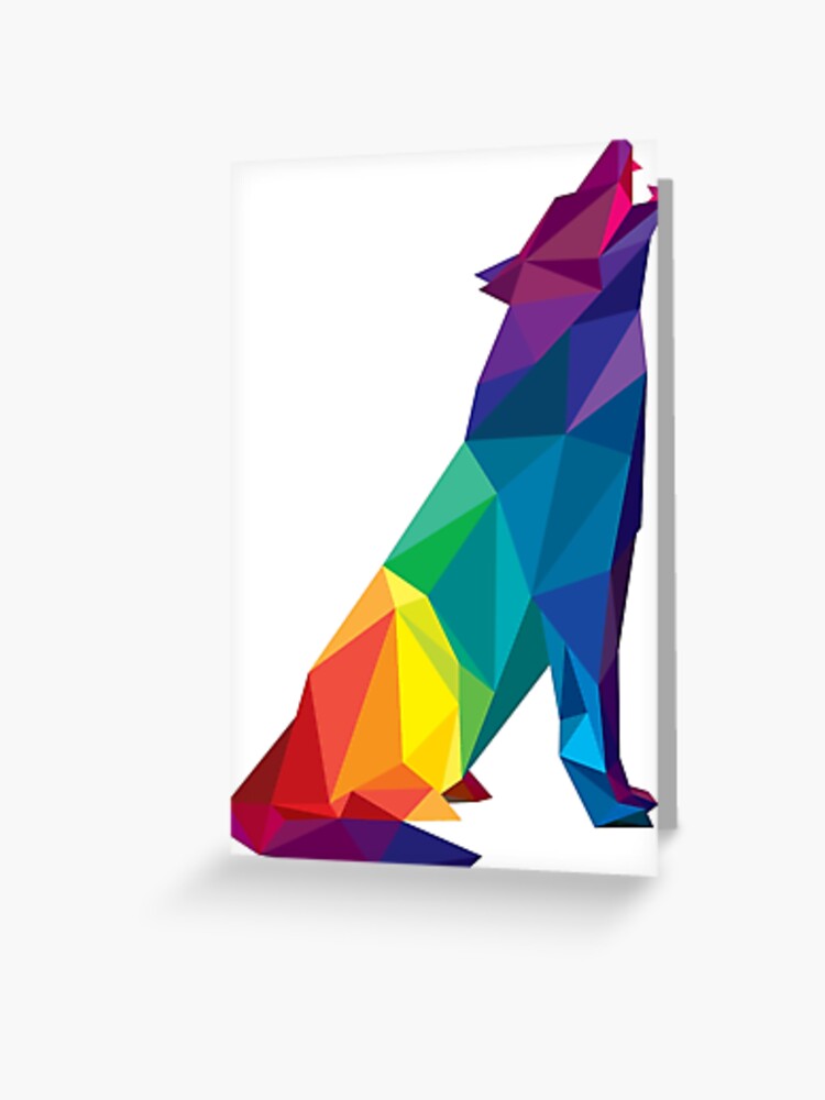 Geometric Wolf Howling - KibrisPDR