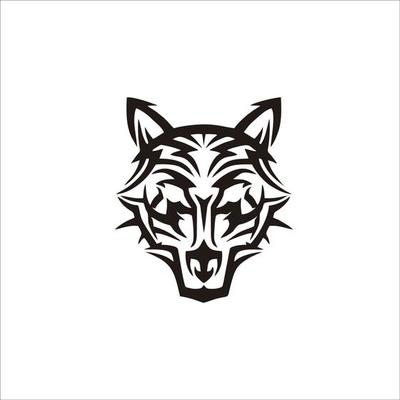 Detail Geometric Wolf Howling Nomer 10