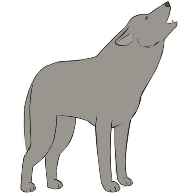 Detail Geometric Wolf Howling Nomer 14
