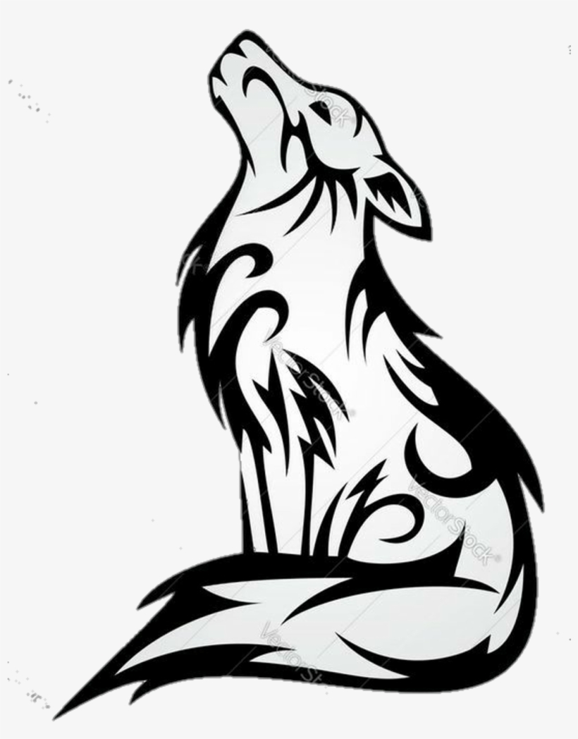 Detail Geometric Wolf Howling Nomer 15
