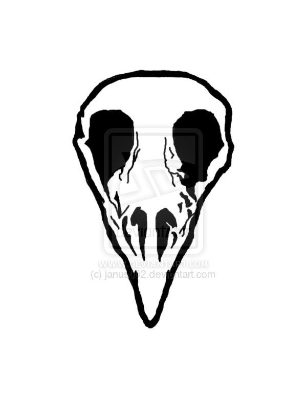 Detail Raven Skull Tattoo Nomer 8