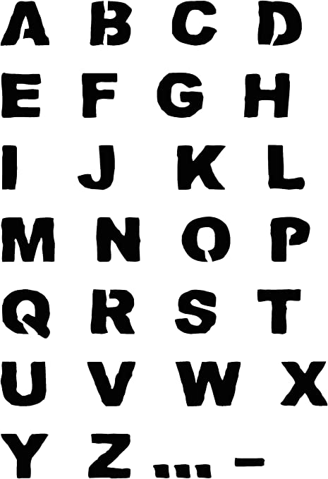 Detail Schablone Abc Nomer 2