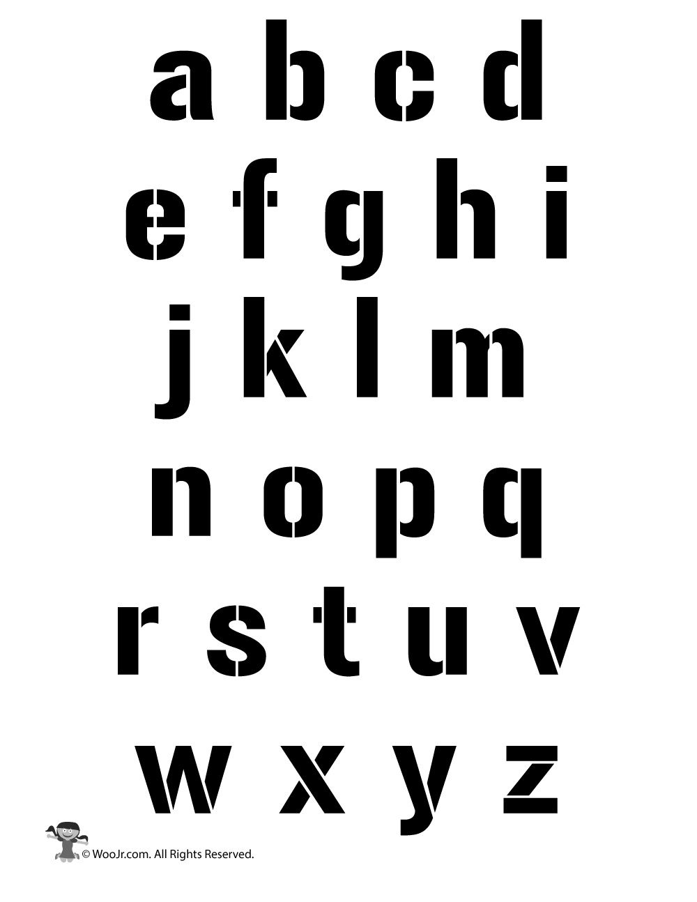 Detail Schablone Abc Nomer 7