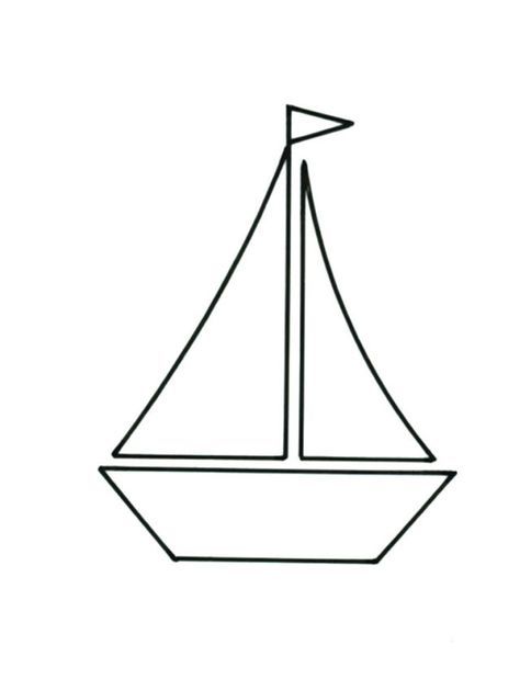 Segelboot Vorlage - KibrisPDR