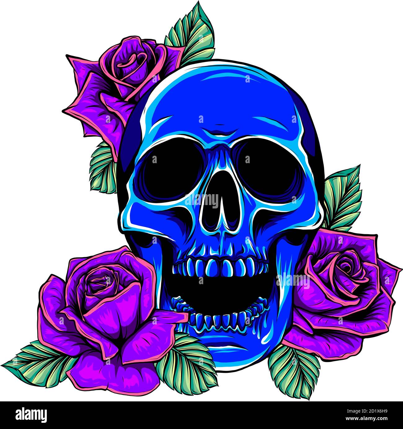 Detail Skull Floral Tattoo Nomer 10