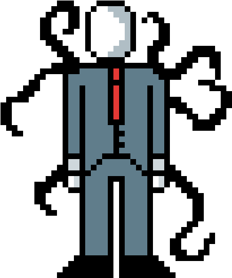 Detail Slenderman Minecraft Nomer 3