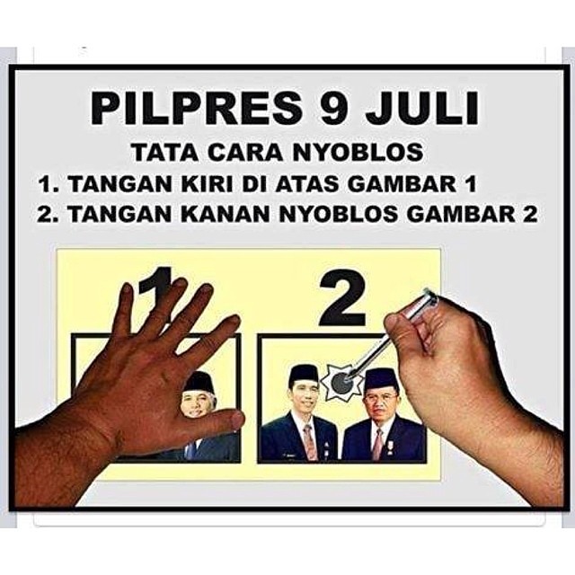 Detail Gambar Tangan Nyoblos Nomer 13