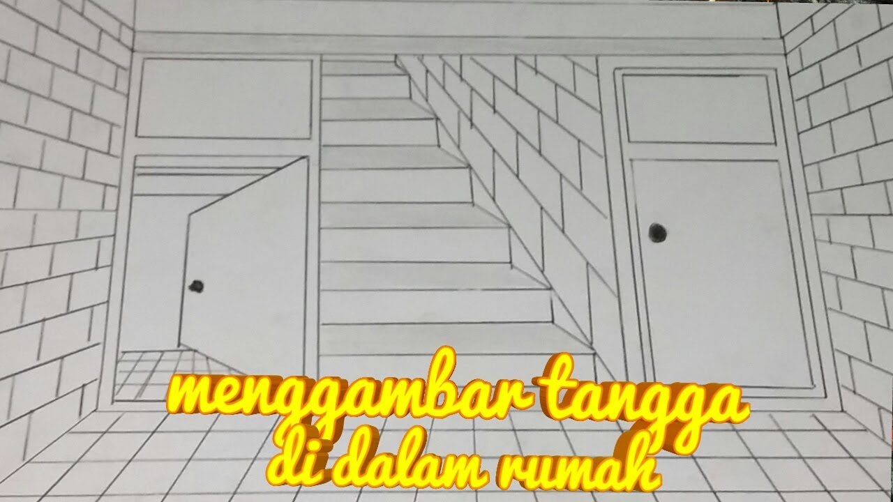 Detail Gambar Tangga 3d Di Tembok Nomer 14