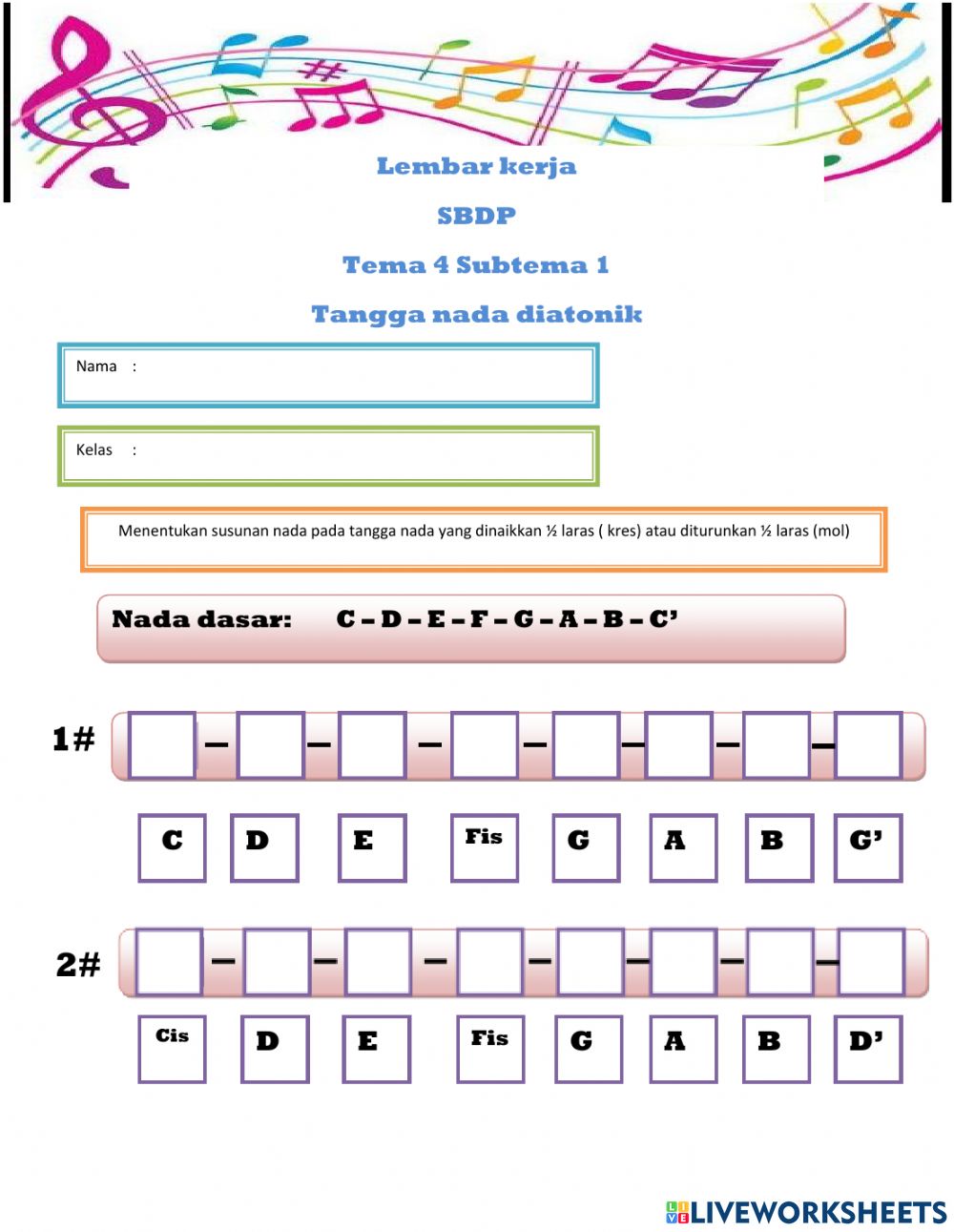 Detail Gambar Tangga Nada Nomer 31