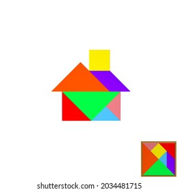 Detail Gambar Tangram Rumah Nomer 6