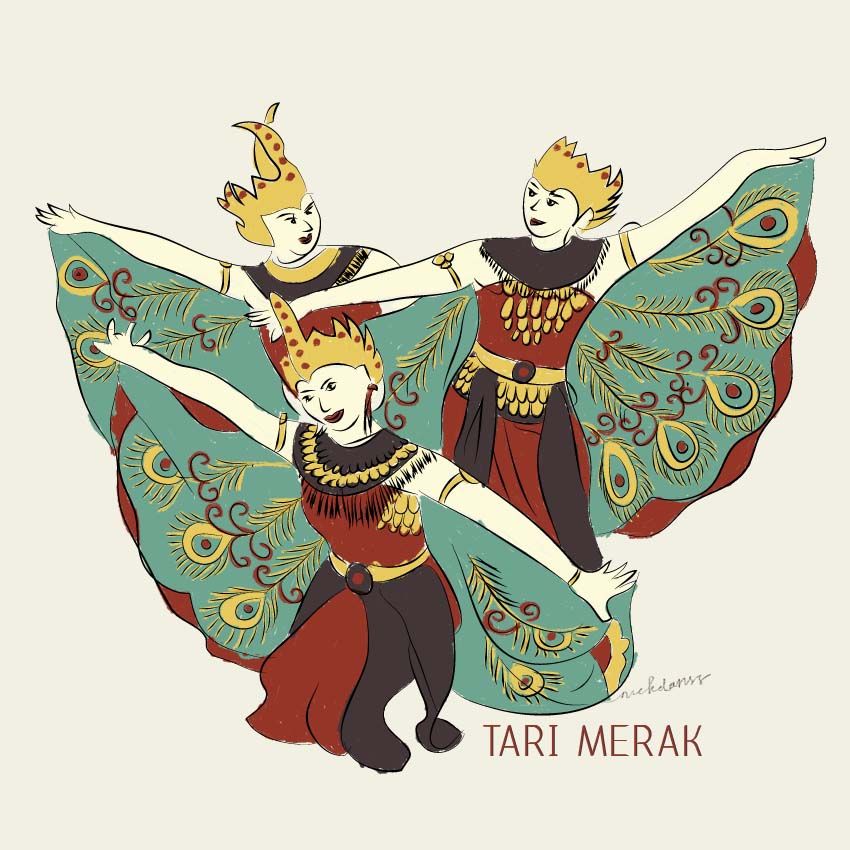 Detail Gambar Tari Merak Clip Art Nomer 3