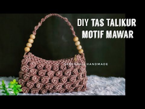 Detail Gambar Tas Dari Tali Kur Motif Bunga Mawar Nomer 16