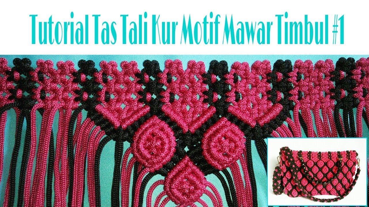 Detail Gambar Tas Dari Tali Kur Motif Bunga Mawar Nomer 35