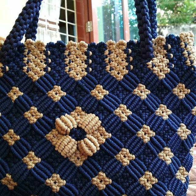 Detail Gambar Tas Tali Kur Motif Bunga Nomer 13