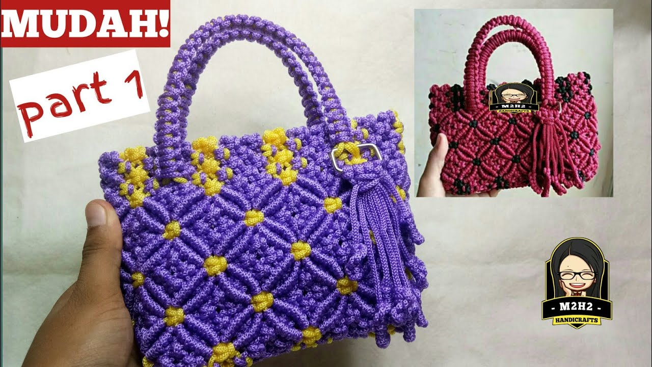 Detail Gambar Tas Tali Kur Motif Bunga Timbul Nomer 30