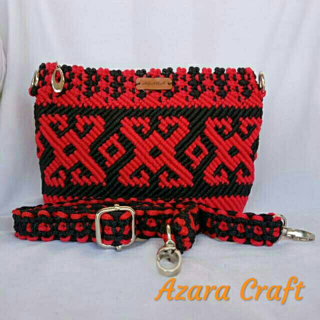 Detail Gambar Tas Tali Kur Motif Dayak Nomer 21