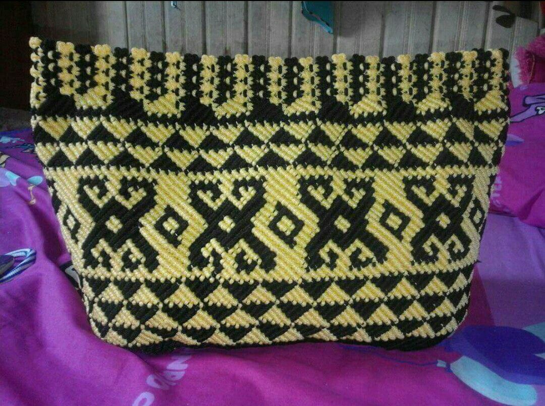 Detail Gambar Tas Tali Kur Motif Dayak Nomer 5