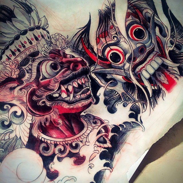 Detail Gambar Tato Barong Nomer 39