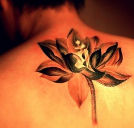 Detail Gambar Tato Bunga Lotus Nomer 35