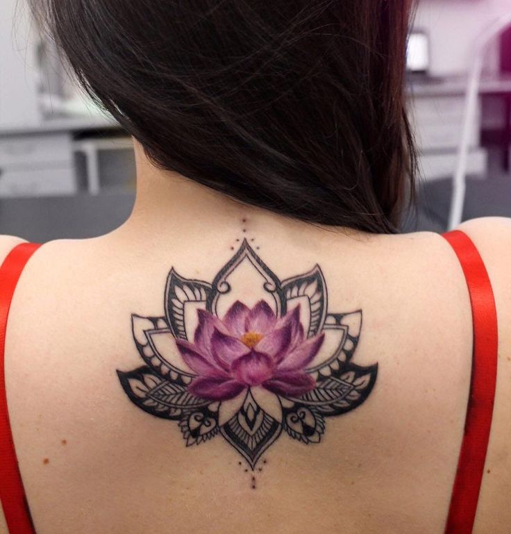 Detail Gambar Tato Bunga Lotus Nomer 36