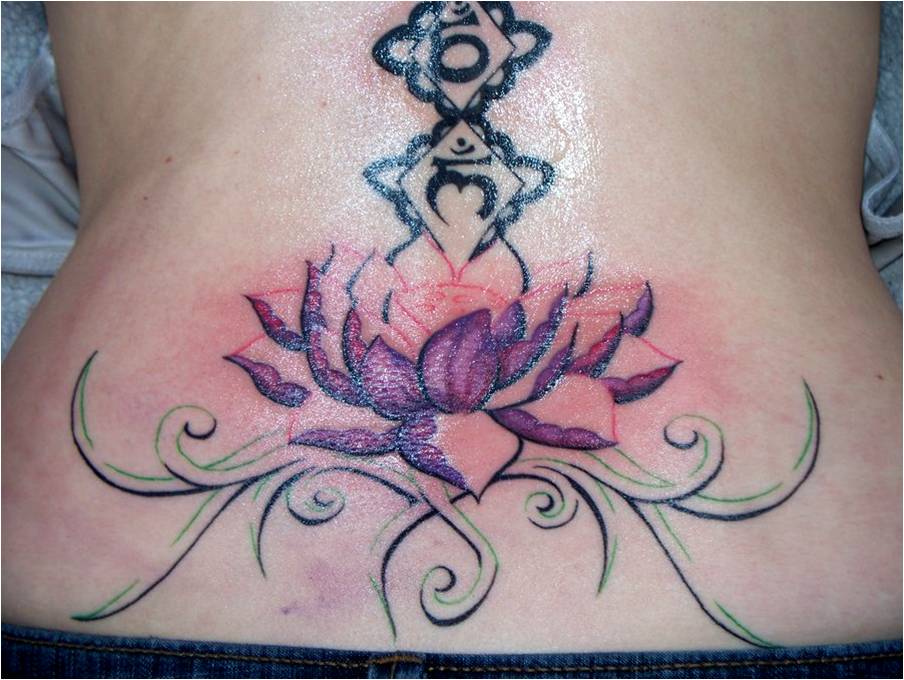 Detail Gambar Tato Bunga Lotus Nomer 51