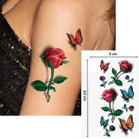 Detail Gambar Tato Bunga Mawar Di Kaki Nomer 14