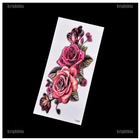 Detail Gambar Tato Bunga Mawar Keren Nomer 11