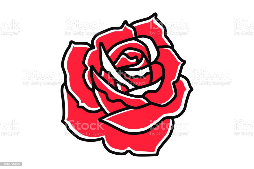 Detail Gambar Tato Bunga Mawar Merah Nomer 34
