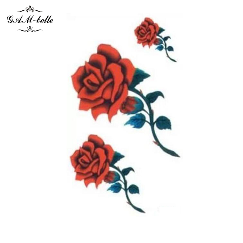 Detail Gambar Tato Bunga Mawar Merah Nomer 52