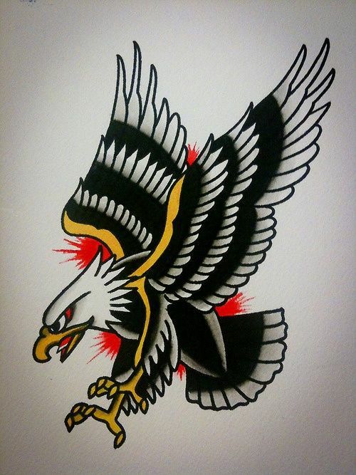 Detail Gambar Tato Burung Elang Nomer 9