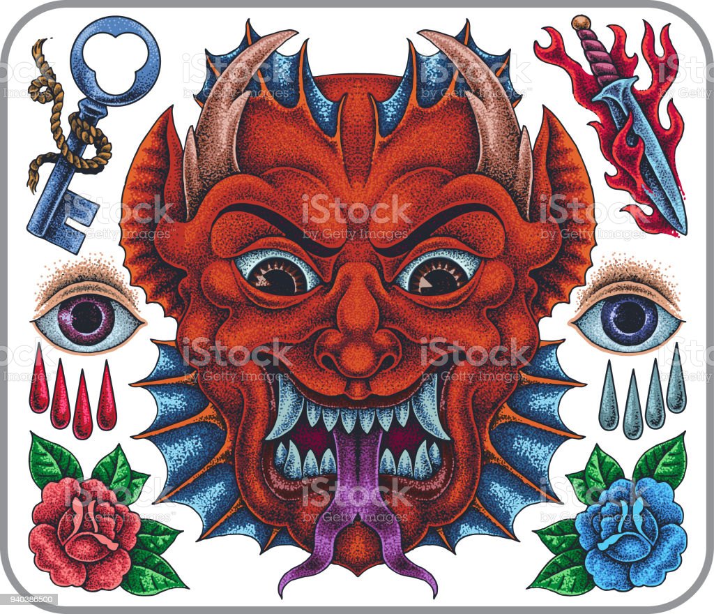 Detail Gambar Tato Devil Nomer 52