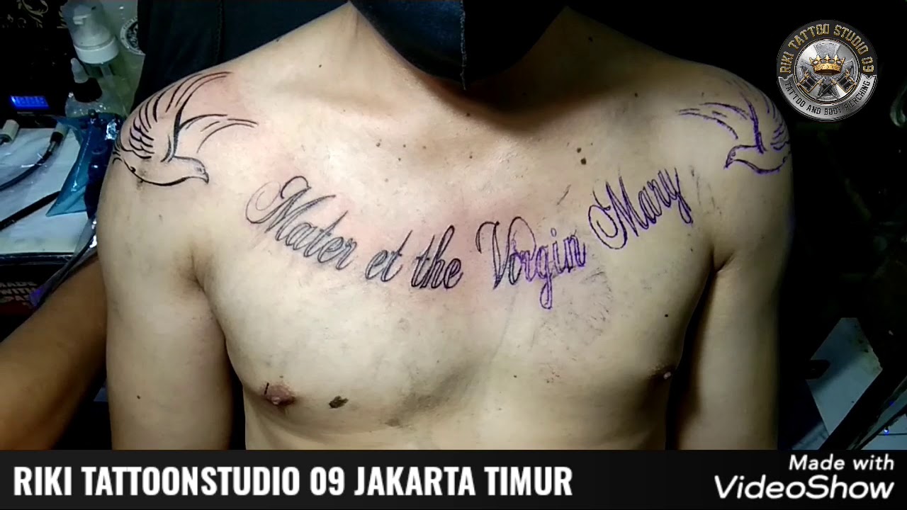 Detail Gambar Tato Di Dada Keren Nomer 52