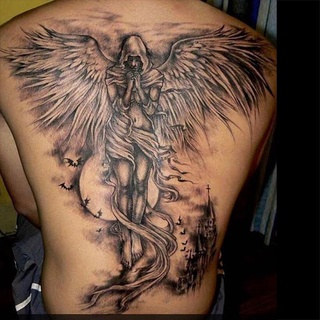 Detail Gambar Tato Di Punggung Sayap Nomer 29