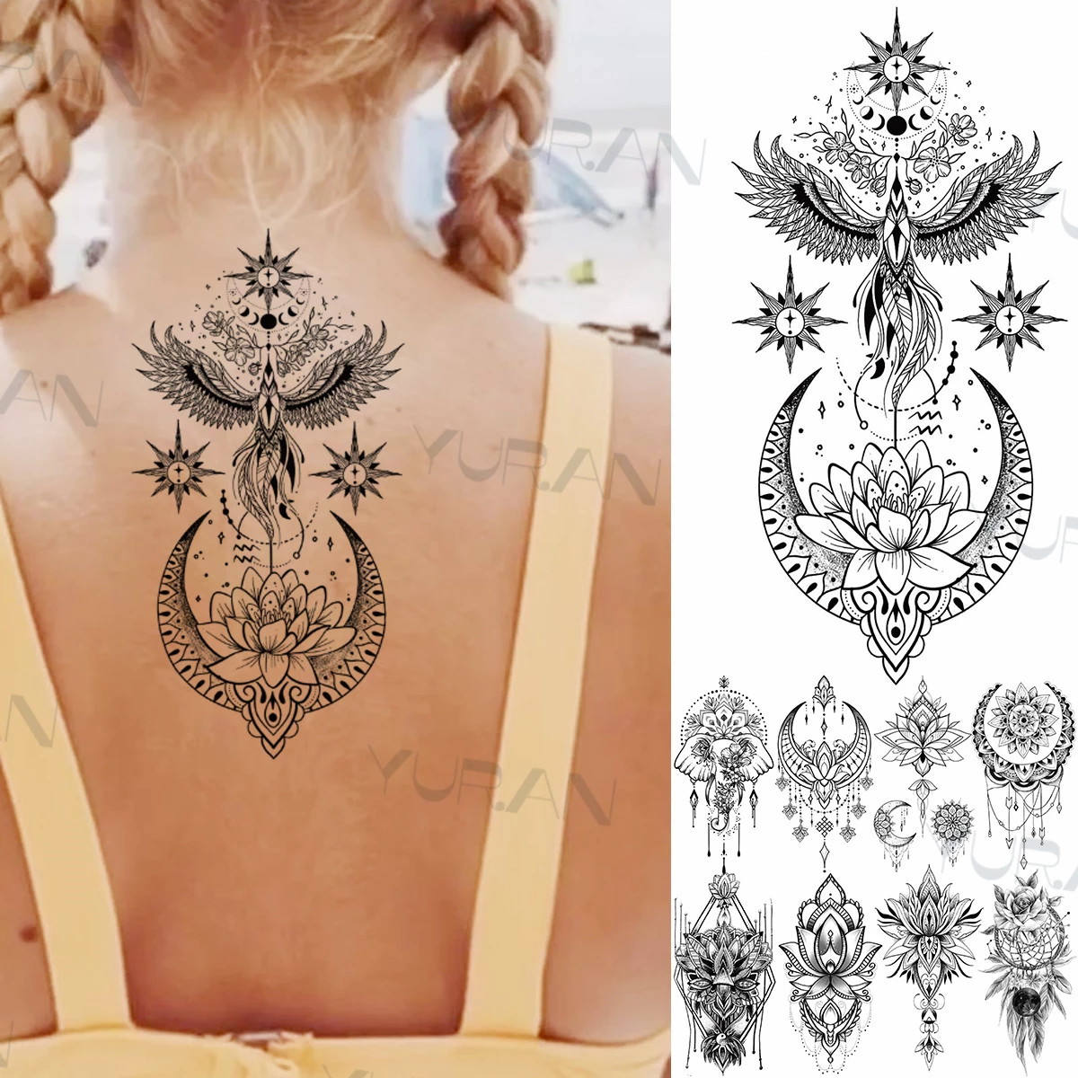 Detail Gambar Tato Henna Gambar Tato Di Punggung Wanita Nomer 17