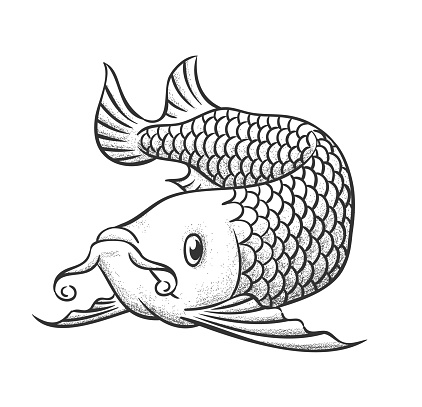 Detail Gambar Tato Ikan Arwana Nomer 38