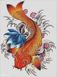 Detail Gambar Tato Ikan Koi Nomer 2