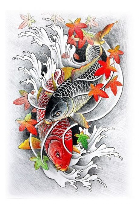 Detail Gambar Tato Ikan Koi Nomer 6