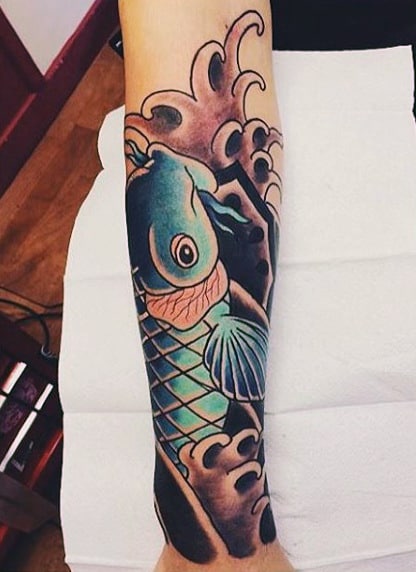 Detail Gambar Tato Ikan Koi Simple Nomer 24